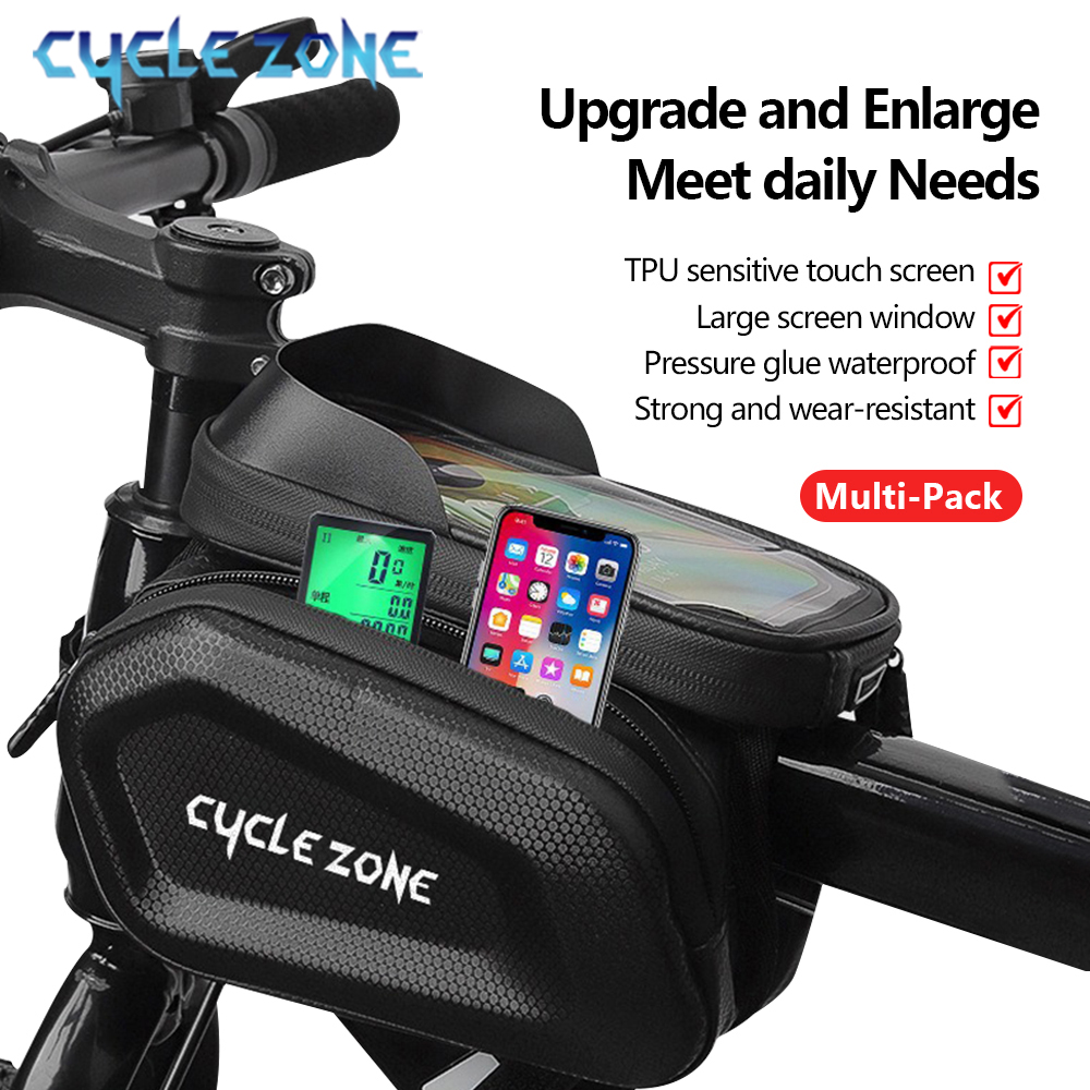 Phone Zone Accessories & Repair - Sacos de bicicleta superior tubo dianteiro